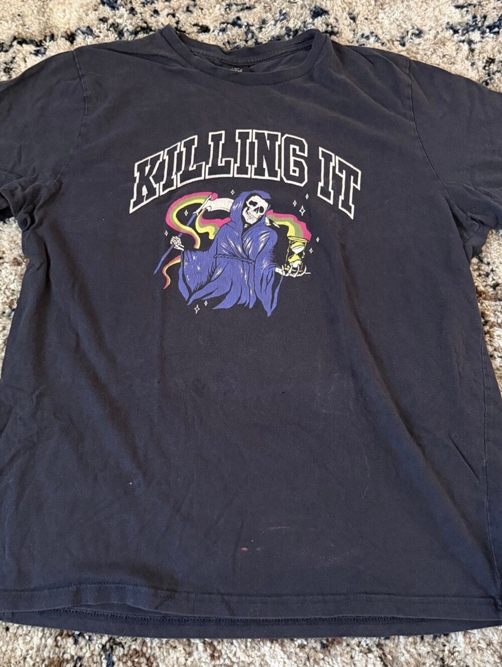 T-Bar x Cotton On Killing It Reaper Graphic Tee XL